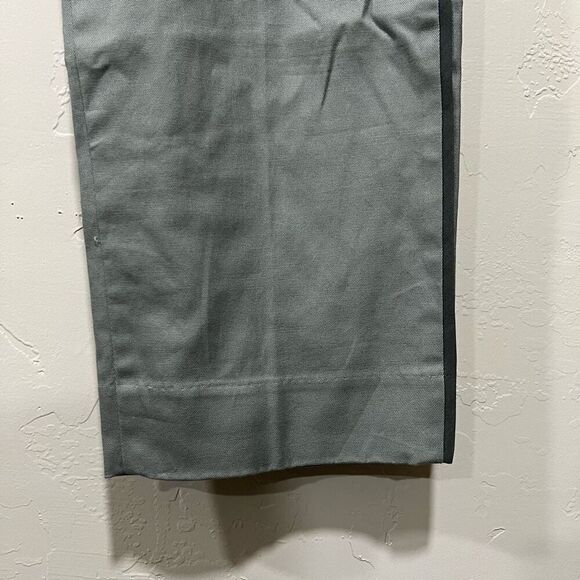 Gap 16 Gray Outseam Stripe Stretch True Straight Dress Pants - Picture 3 of 6